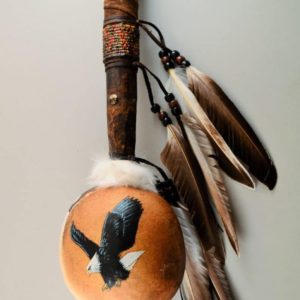Hand Painted Rattle Eagle