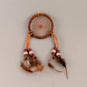 2 inch Leather Dream Catcher