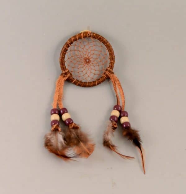 2 inch Leather Dream Catcher