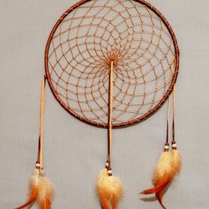 5 inch Leather Dream Catcher