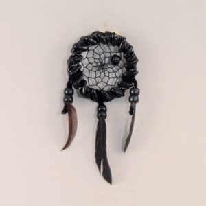 Mini New Beads Dream Catcher Black