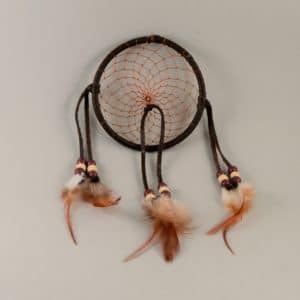 4 inch Leather Dream Catcher