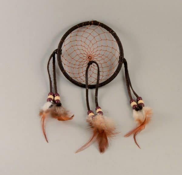 4 inch Leather Dream Catcher