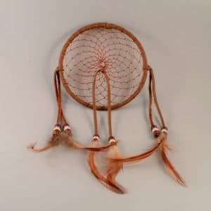 6 inch Leather Dream Catcher