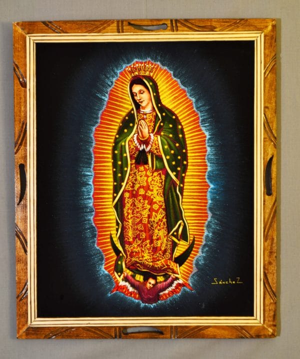 Velvet Painting Guadalupe with frame