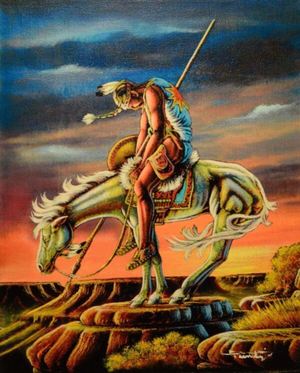 Oil Painting End of Trail
