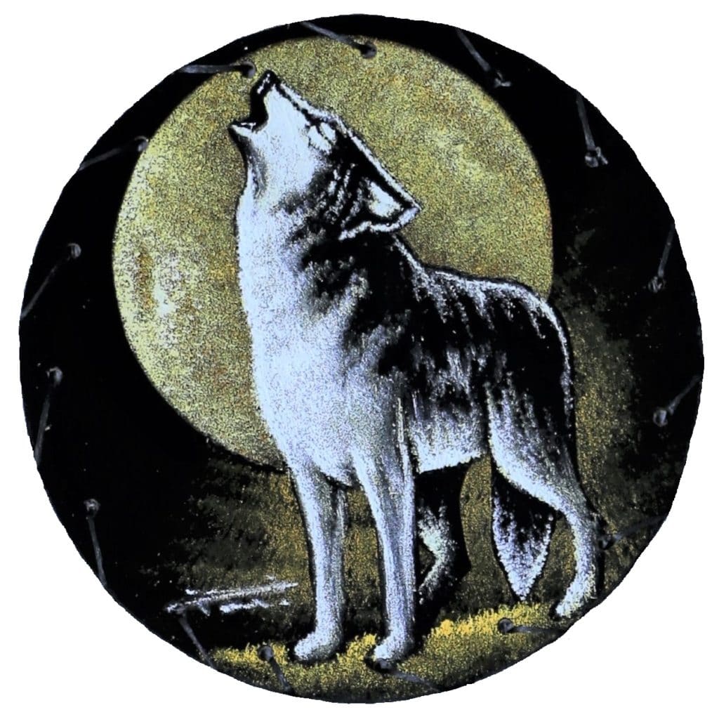 Velvet Dream Catcher howling wolf