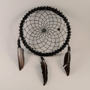 6" New Beads Dream Catcher Black