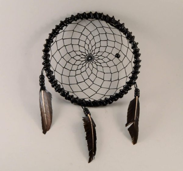 6" New Beads Dream Catcher Black