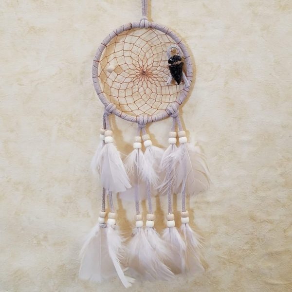 4" Traditional Dream Catcher beige