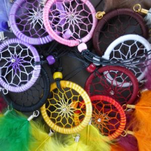 2" Dream Catcher Necklace color assortment