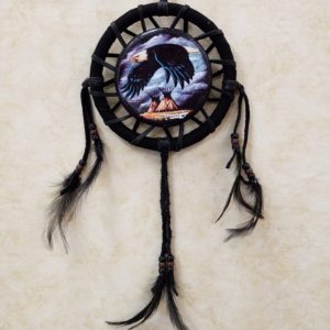 6" Hand Made Mandala Eagle Flying