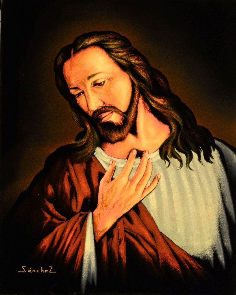 Velvet Painting Jesus Christ Southwest Arts and Design