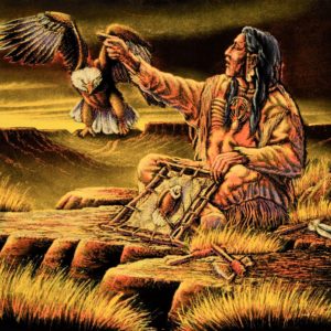 Velvet Painting Crafting Native American