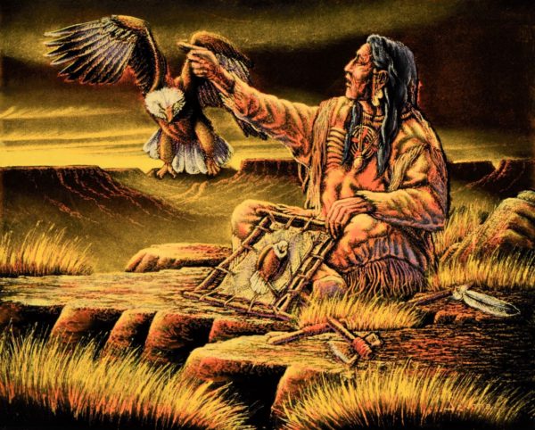 Velvet Painting Crafting Native American