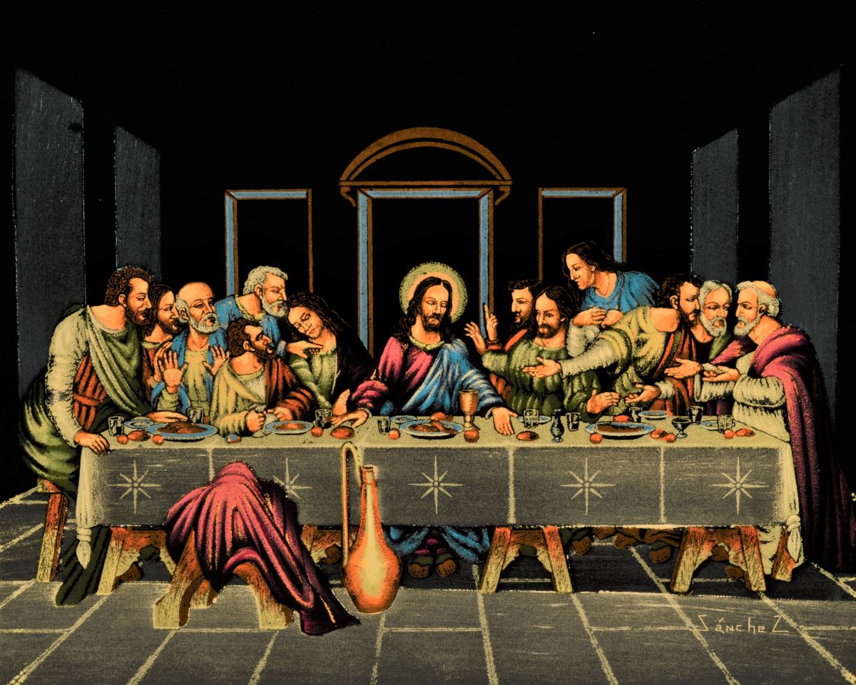 Velvet Painting The Last Supper Southwest Arts And Design