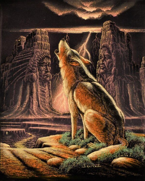 Velvet-Painting-Wolf-Howl