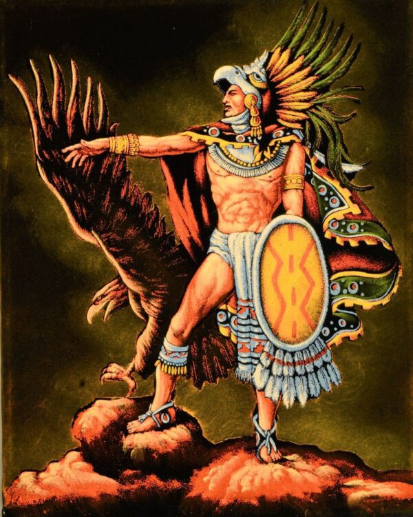 Velvet-Painting-Aztec-God