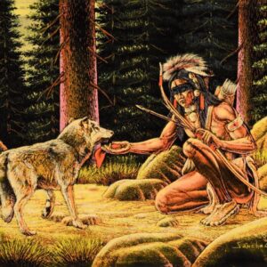 Velvet-Painting-Friendly-Wolf