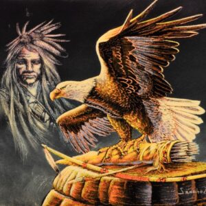 Velvet-Painting-Eagle-and-Arrows