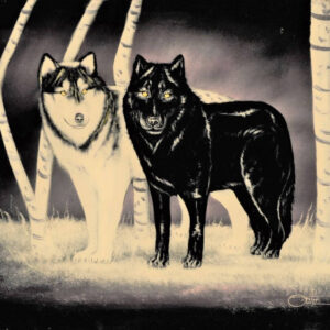 Velvet-Painting-Black-and-White-Wolves