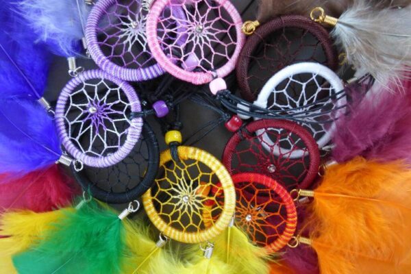 2-inch Dream Catcher Necklace color assortment
