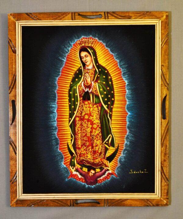 Velvet-Painting-Guadalupe with frame