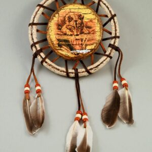 Hand Painted 6 inch Shield - Reflection