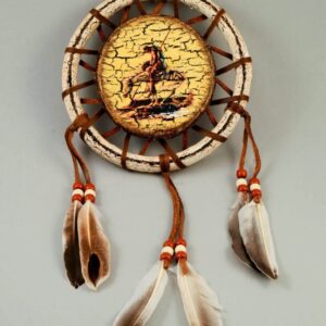 Hand Painted 6 inch Shield - End of Trail