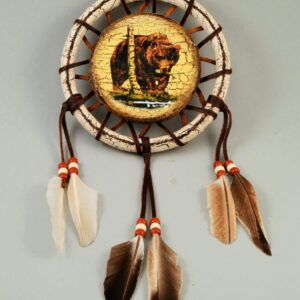 Hand-Painted-12-inch-Shield-Bear