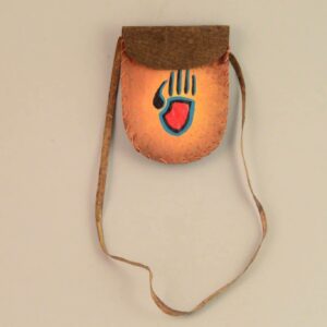 Leather Medicine Bag - Small - Bear Paw