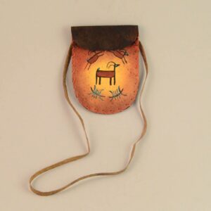 Leather Medicine Bag - Small - Three Deer