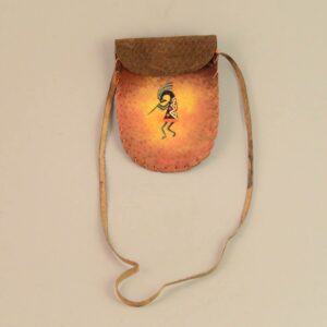 Leather Medicine Bag - Small - Kokopelli