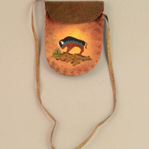Leather Medicine Bag - Medium - Buffalo
