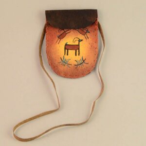 Leather Medicine Bag - Medium - Three Deer