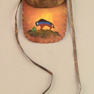 Leather Medicine Bag - Large - Buffalo
