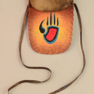 Leather Medicine Bag - Large - Bear Paw