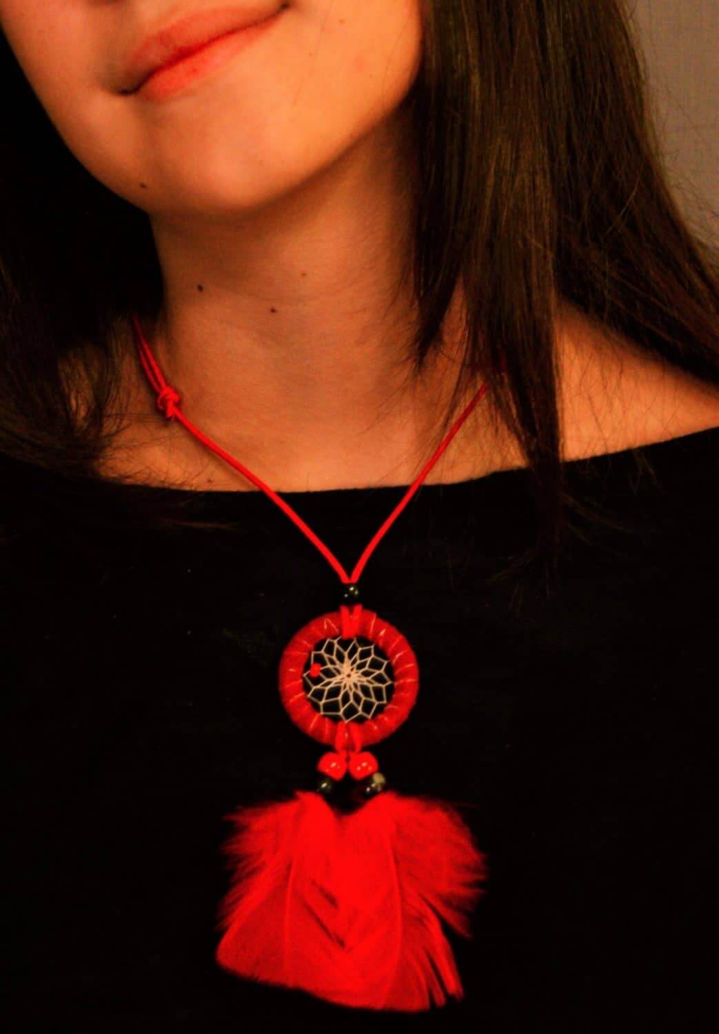 1-inch Dream Catcher Necklace
