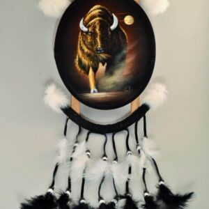Hand Painted Mandala Buffalo
