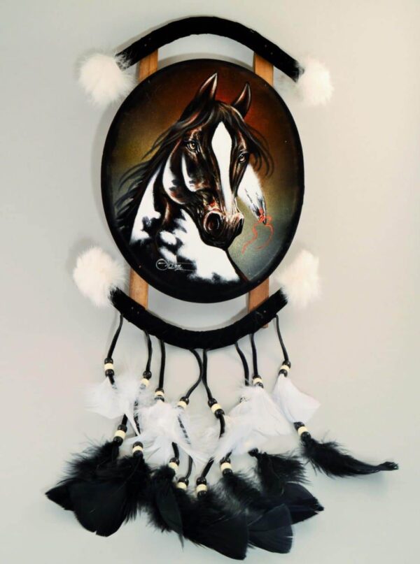Hand Painted Mandala Horse