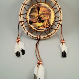 Hand Painted 9 inch Shield - Flying Eagle