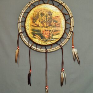 Hand Painted Shield - 18 inch - Reflection