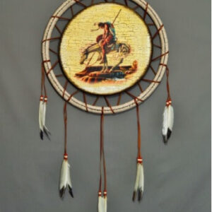 Hand Painted Shield - 18 inch - End of the Trail