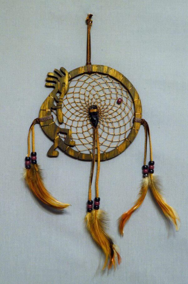 Wood Dream Catcher - Kokopelli