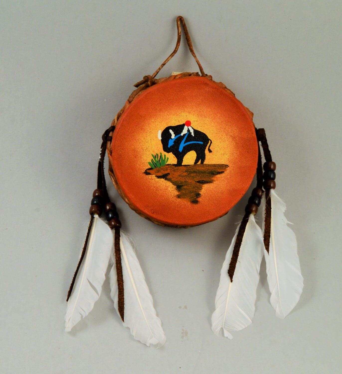Painted Drum - Bison