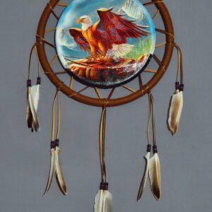 Hand Painted Canvas Shield - Eagle